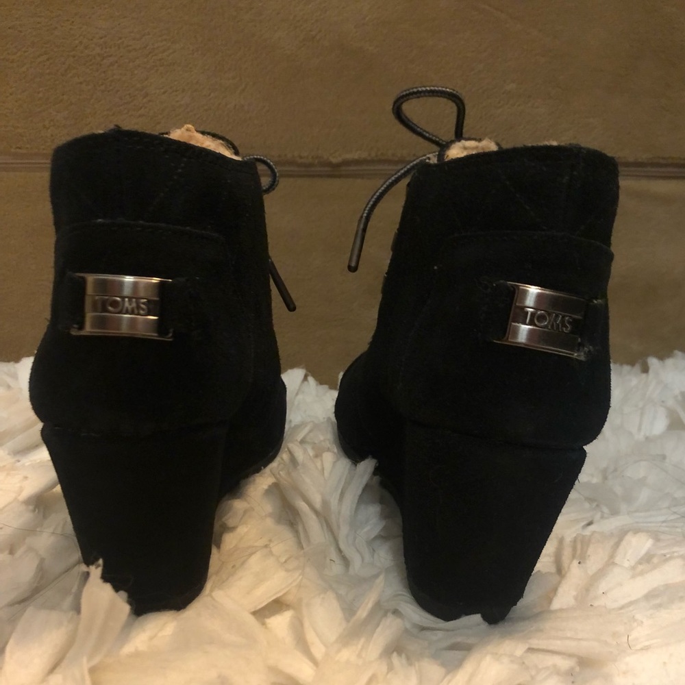 Toms Dessert Wedge Bootie, Sharpa Lined! - image 6